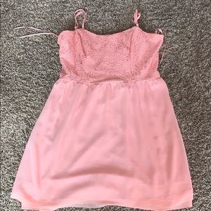 Pink Dress Spaghetti Strap